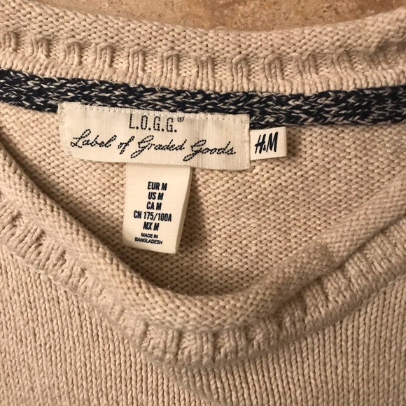 H&M Cream and Navy Striped Sweater - Picture 5 of 5
